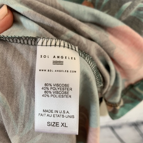 Sol Angeles Tulum Garden Floral Print Tee NWT - Picture 8 of 8